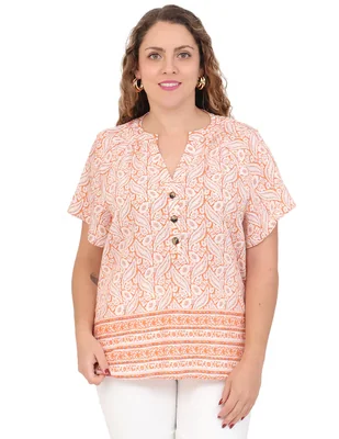 Blusa Duplan Petite manga corta para mujer