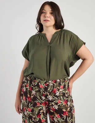 Blusa liz claiborne manga corta para mujer