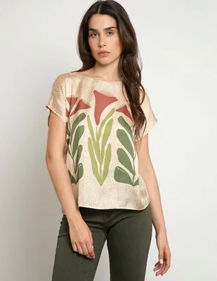 Blusa Trucco manga corta para mujer