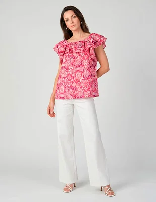 Blusa Lorenza Blau manga corta para mujer