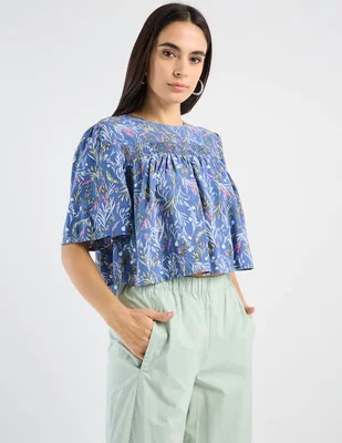 Blusa Petite Studio manga al codo para mujer