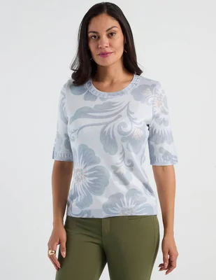 Blusa vitos manga corta para mujer
