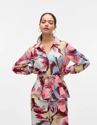 Camisa vero moda reciclado manga larga para mujer