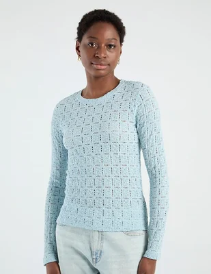 Blusa Sanctuary manga larga para mujer