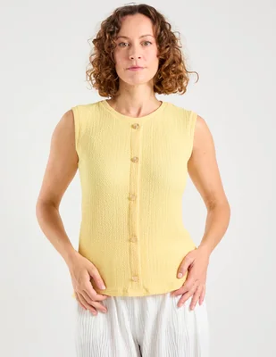 Blusa damaia atelier sin manga para mujer