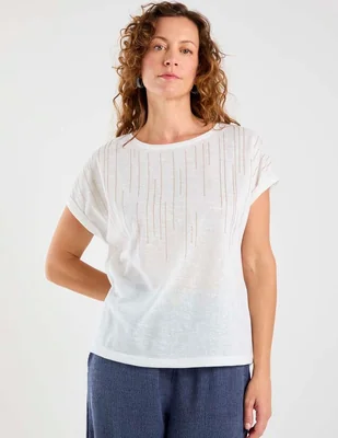 Blusa Damaia Atelier manga corta para mujer