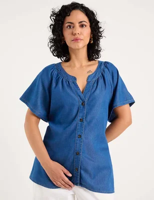 Blusa Lieb manga corta para mujer