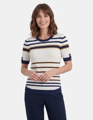Blusa vitos manga corta para mujer