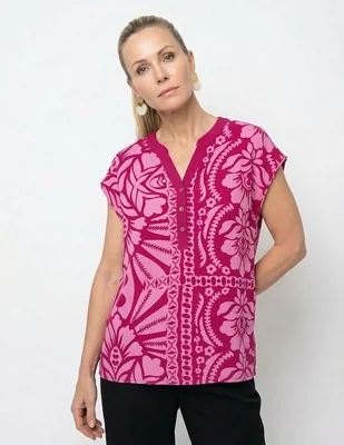 Blusa Lieb manga corta para mujer