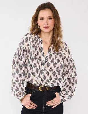 Blusa Maison 123 manga larga para mujer
