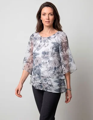 Blusa Damaia Atelier Manga Al Codo Para Mujer