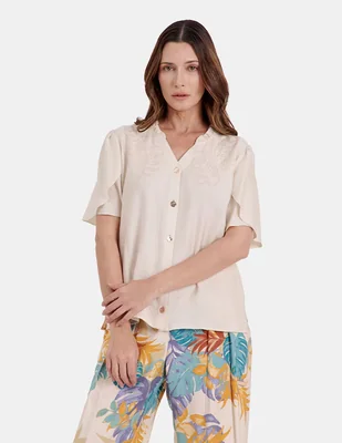 Blusa Vitos manga 3/4 para mujer