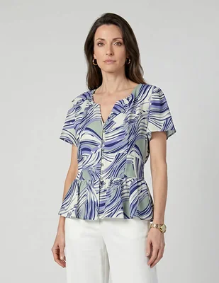 Blusa Delirium manga corta para mujer