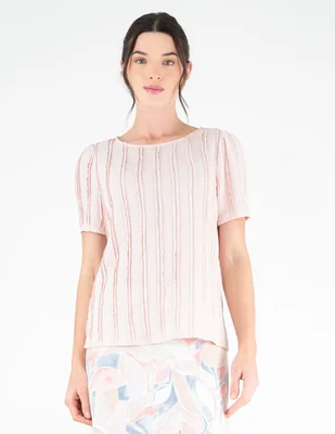 Blusa margaret manga corta para mujer