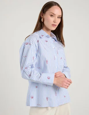 Camisa Pennyblack de algodón manga larga para mujer