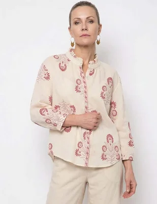 Blusa Lieb manga 3/4 para mujer
