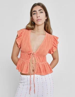 Blusa naelle manga corta para mujer