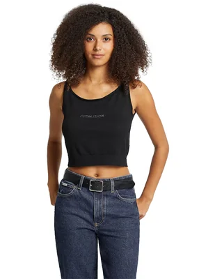 Top Guess Jeans cuello redondo