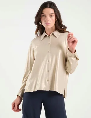 Camisa Pennyblack manga larga para mujer