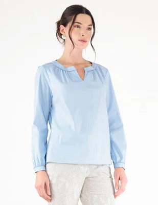 Blusa margaret manga larga para mujer