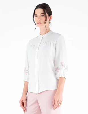 Blusa margaret manga larga para mujer