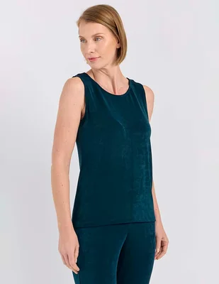 Top Travelers cuello redondo tirante ancho