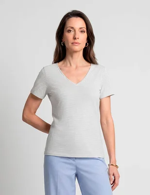 Blusa Damaia Atelier manga corta para mujer