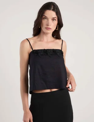 Top ann taylor escote cuadrado tirante ajustable