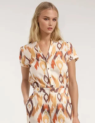 Blusa Dándara manga corta para mujer