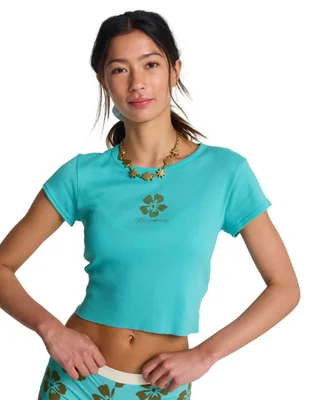 Playera manga corta Billabong Every Full Moon cuello redondo para mujer