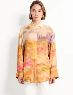 Camisa Pinko manga larga para mujer