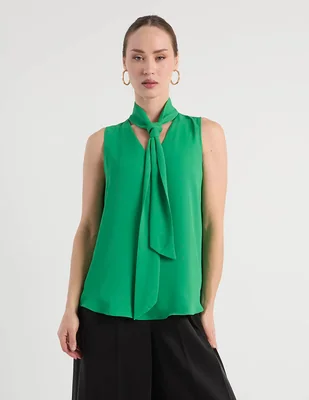 Top ann taylor cuello con amarre