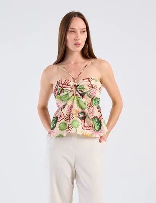 Blusa scotch & soda sin manga para mujer