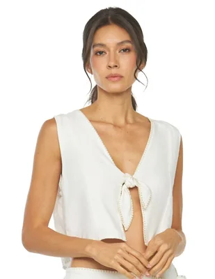 Blusa de playa Dulzamara sin manga para mujer