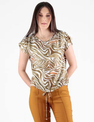 Blusa trinity manga corta para mujer
