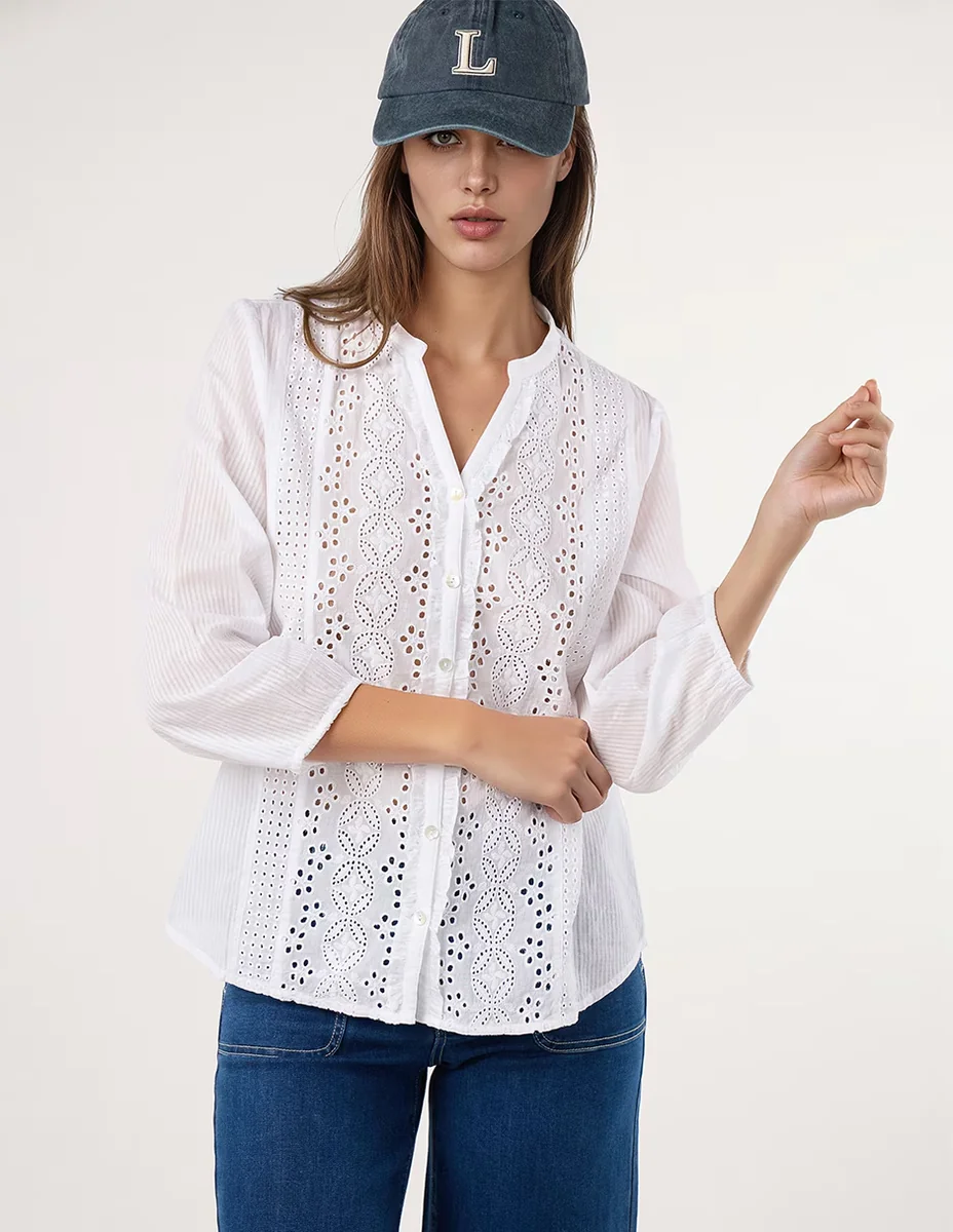 Blusa Dándara manga larga para mujer