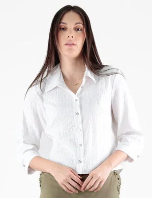 Blusa trinity manga 3/4 para mujer