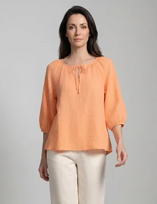 Blusa Lieb manga 3/4 para mujer