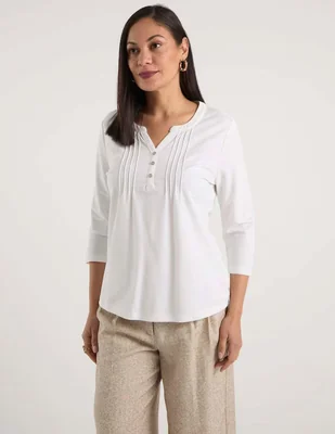 Blusa Lieb manga 3/4 para mujer