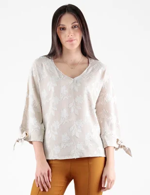 Blusa trinity manga 3/4 para mujer