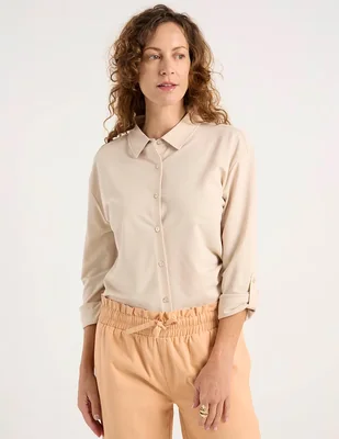 Blusa camisera Lieb manga larga para mujer