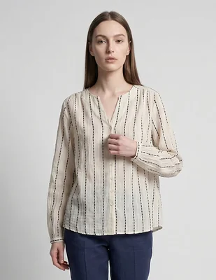 Blusa Kur.Kuma manga larga para mujer
