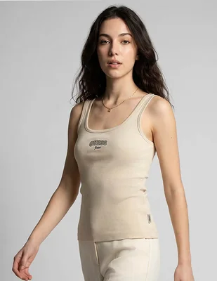 Top Guess Jeans Cuello Cuadrado Escote Cuadrado Tirante Sin Tirantes