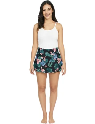 Falda short Too Good estampado floral a la cintura para mujer