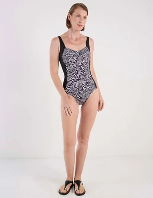 Traje de baño completo Michael David estampado animal print para mujer
