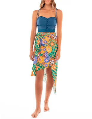 Falda short midi Agua Bendita a la cintura