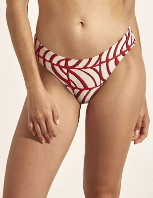 Bikini Selmark estampado a la cadera para mujer