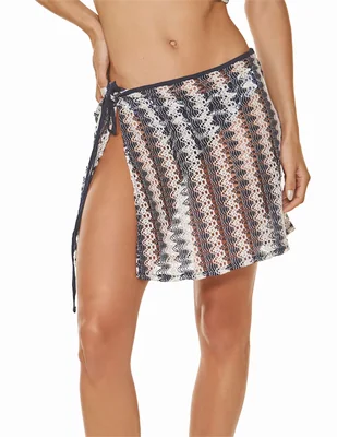 Pareo Dulzamara con estampado a rayas
