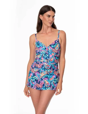Traje de baño completo jantzen estampado floral para mujer