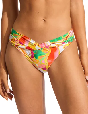 Bikini Seafolly estampado a la cadera para mujer